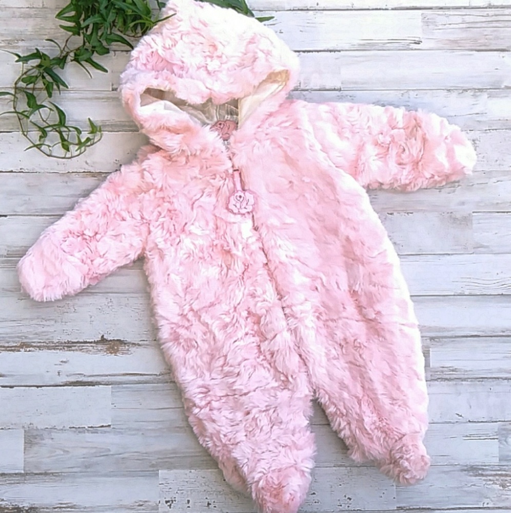 Koala Baby Pink Boutique Pramsuit. EUC
